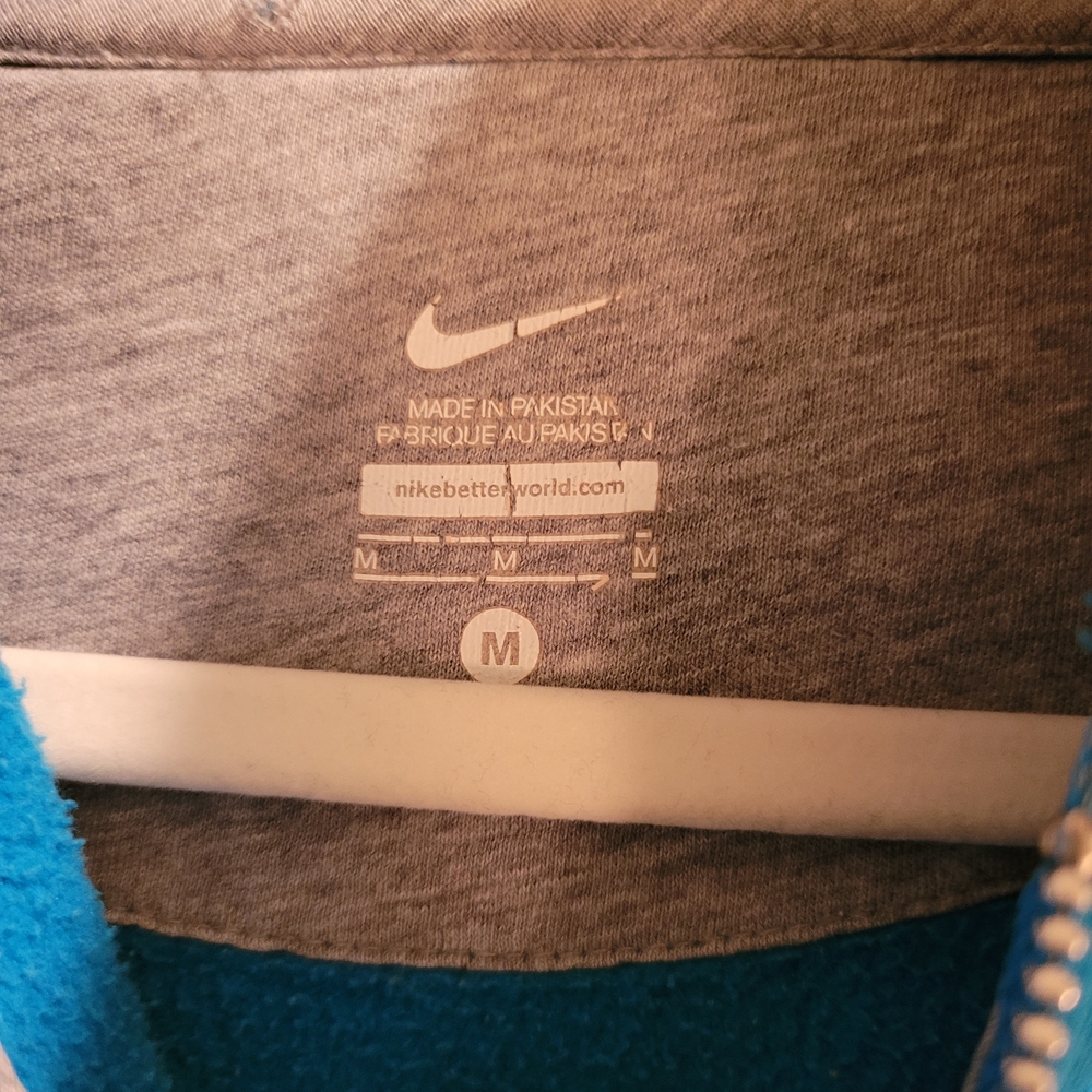 Nike Blue Zip-Up Hoodie - Picture 2 of 7